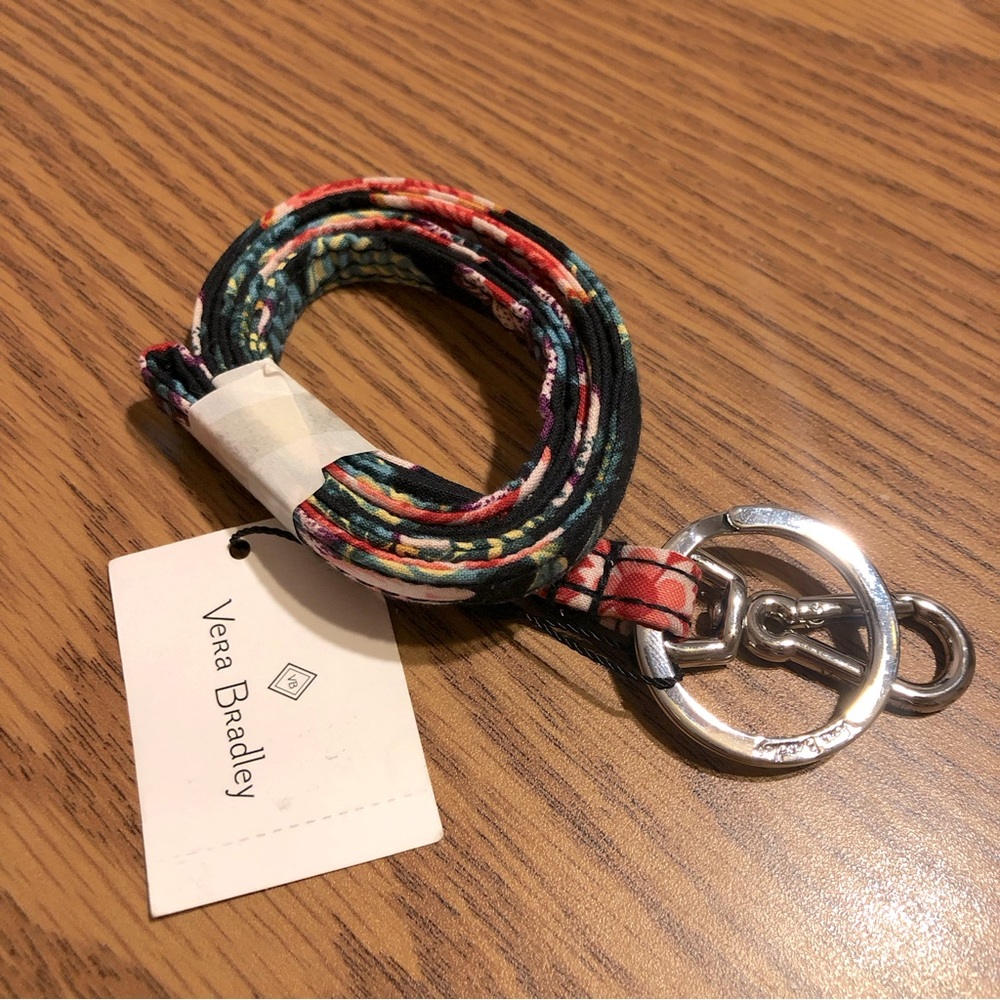 Vera Bradley Vines Floral Lanyard NWT